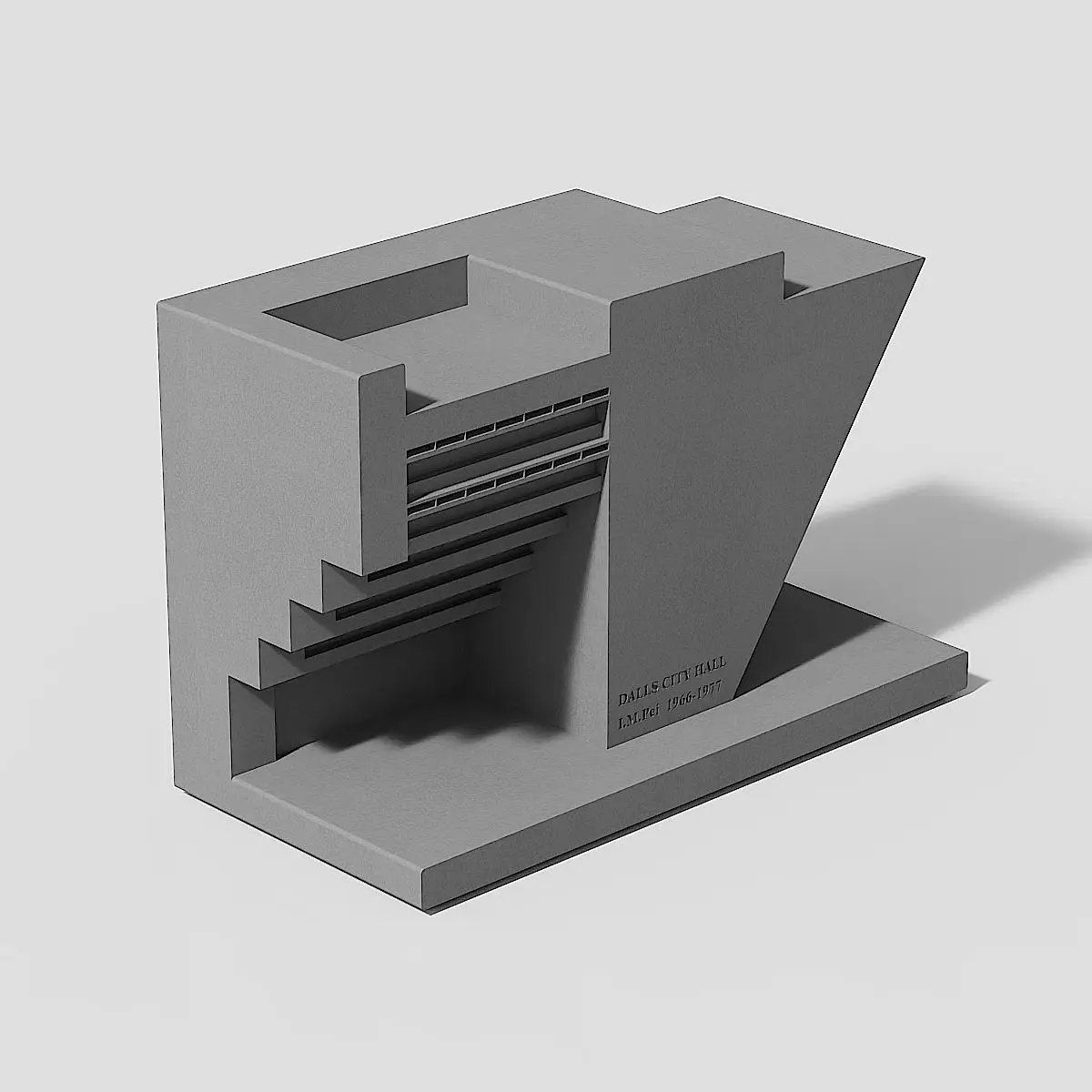 Home Decor Dallas - Ik.M. Pei 'Dallas City Hall', cementen