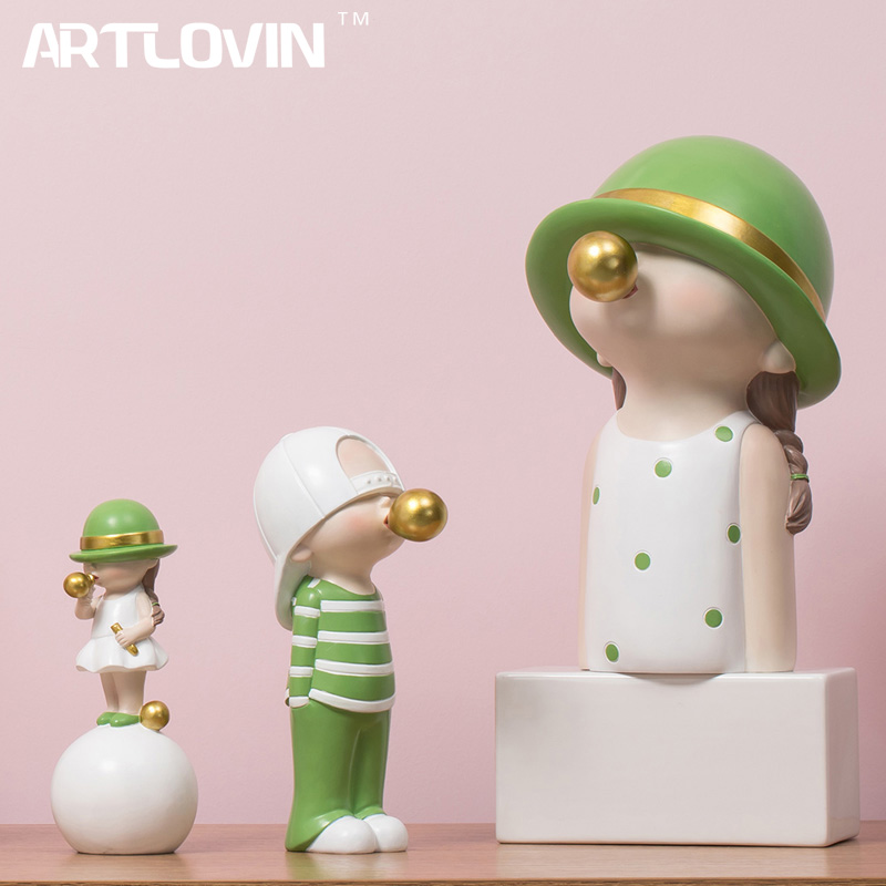 Home Decor Za - Artlovin Nordic Stijl Karakter Beeldjes Kids
