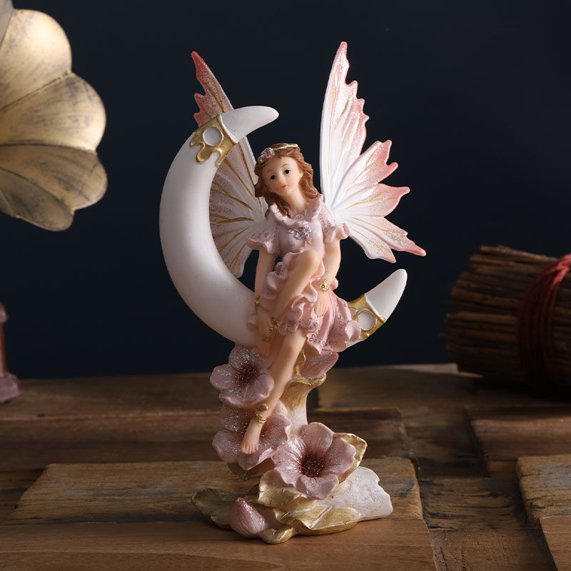 Home Decor Za - Nordic Angel Fairy Garden Statuette, Modern