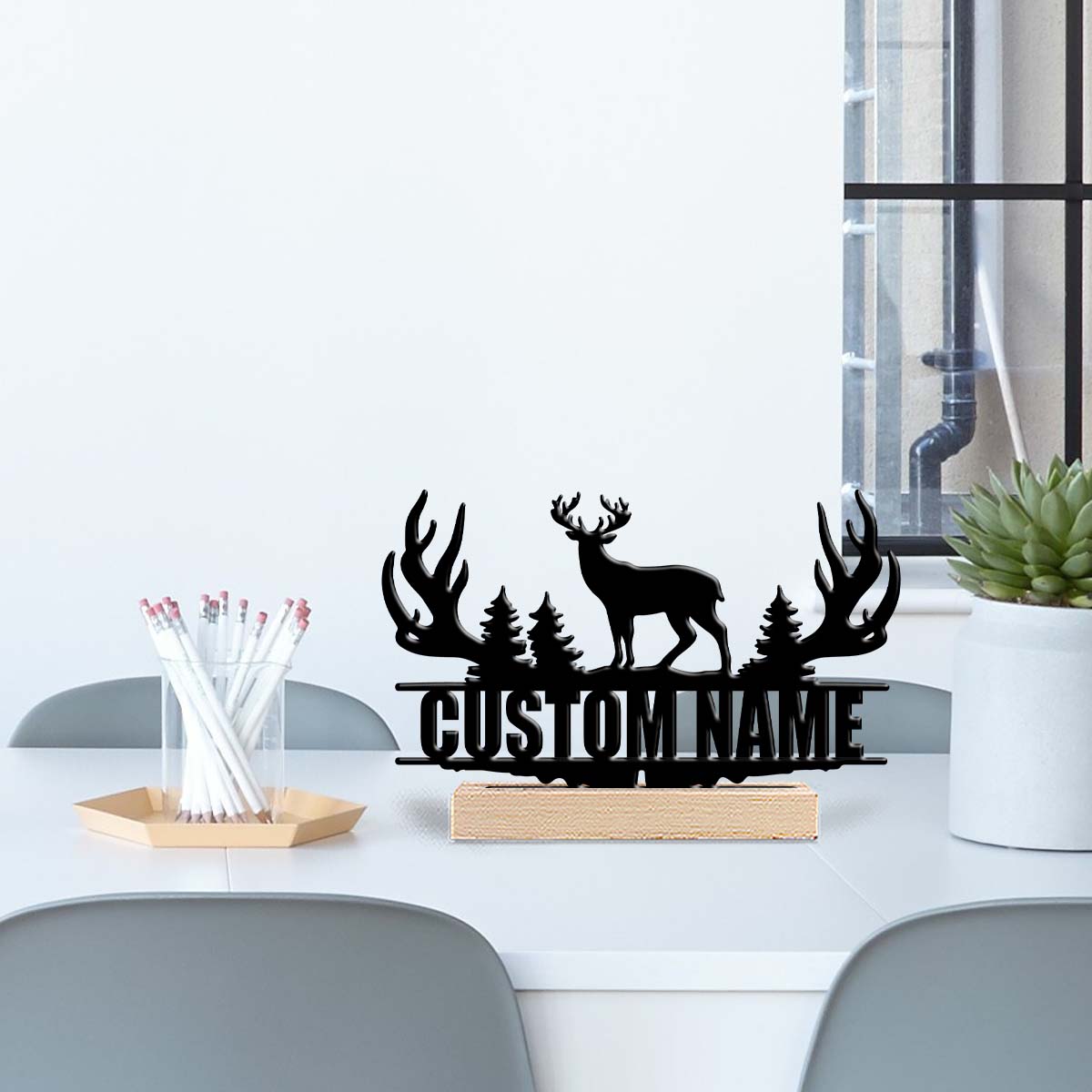 Home Decor Statue - 1 stuk interessante metalen bureaubladbeelden met