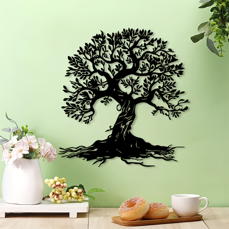 Home Decor Brand - Vintage Boom des Levens IJzeren Wanddecoratie