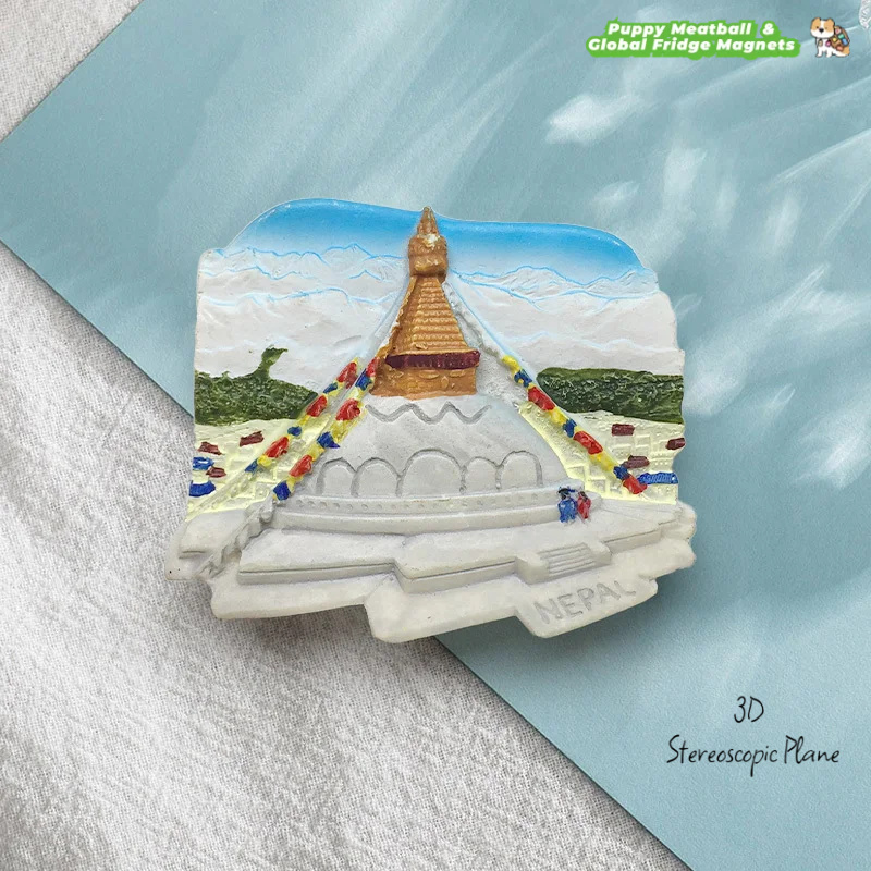 Home Decor Kathmandu - Nepal Kathmandu Boudha Stupa Landschap Koelkastmagneet