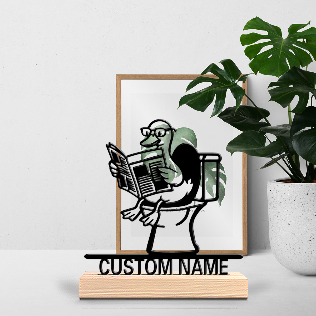 Home Decor Statue - 1pc Beauty Gepersonaliseerde Aangepaste Eend Metalen