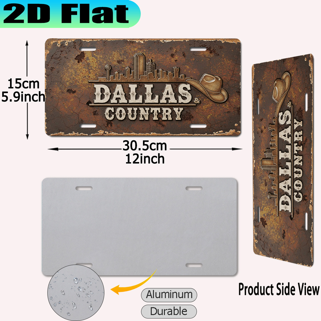 2D Platte Dallas & Country Cow - Home Decor Dallas recensie en prijs