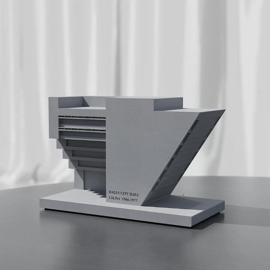I M Pei Dallas stadhuis cement - Home Decor Dallas recensie en prijs