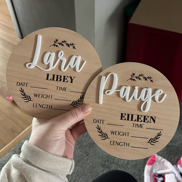 1Pc Aangepaste Baby Aankondigi - Home Christmas Decor recensie en prijs
