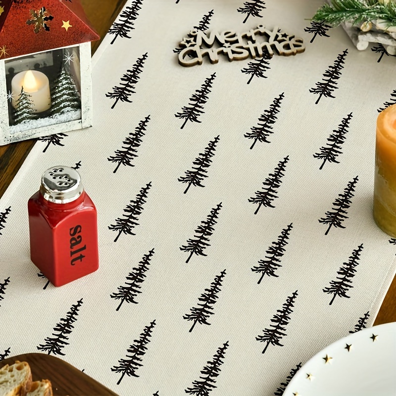 Eenvoudige kerstboom tafellope - Linen Table Runner recensie en prijs
