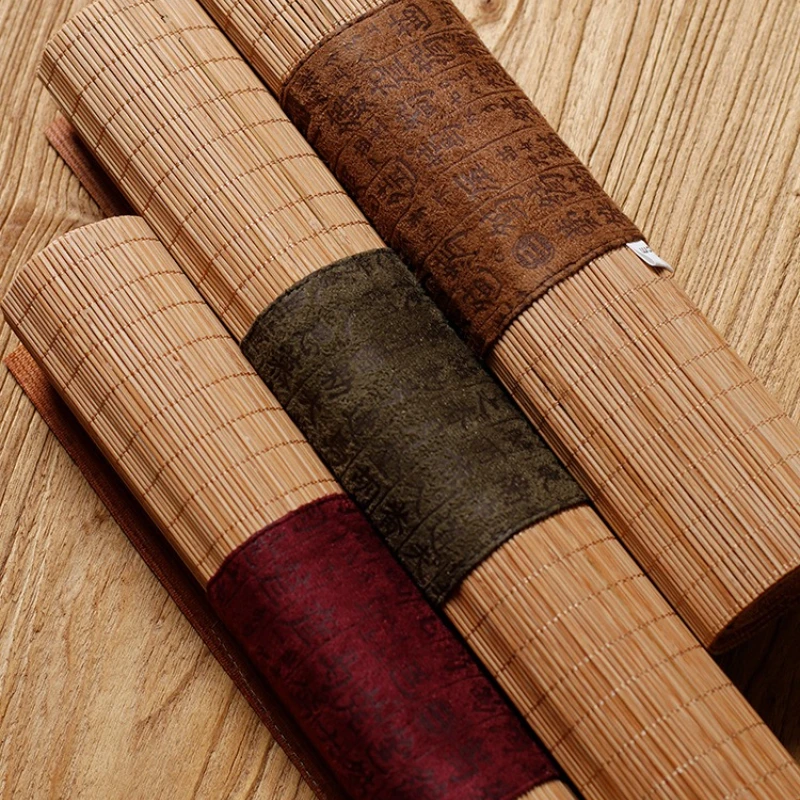 Bamboe theemat van stof, linne - Linen Table Runner recensie en prijs