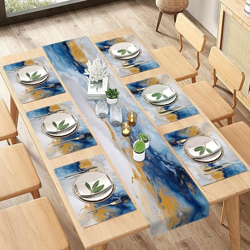 VIKAMA Luxe Marmeren Tafellope - Linen Table Runner recensie en prijs