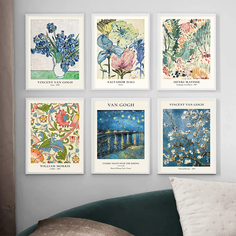 Van Gogh Star Vase Series Wall - Home Decor Za recensie en prijs