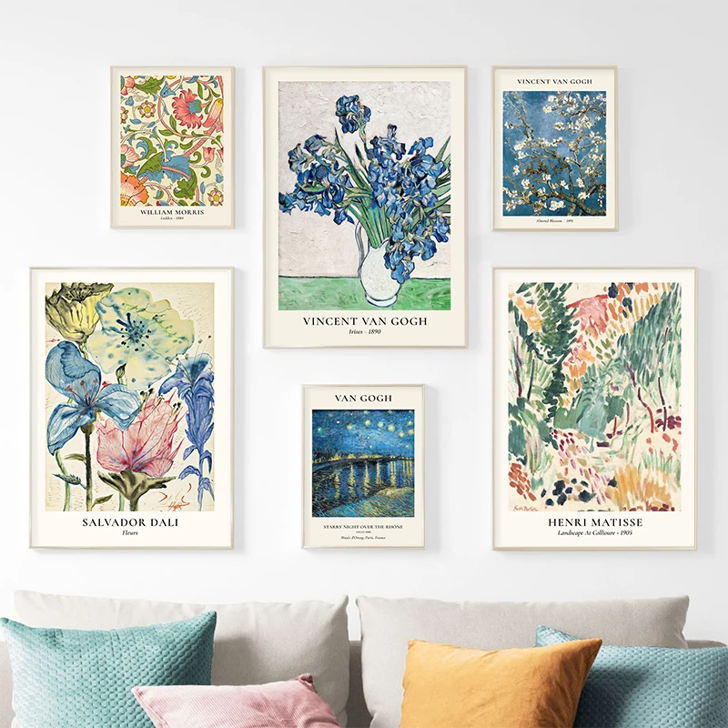 Van Gogh Star Vase Series Wall - Home Decor Za recensie en prijs