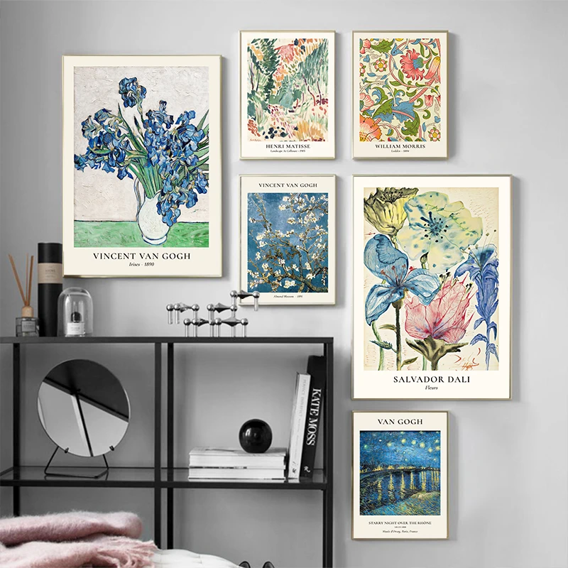 Van Gogh Star Vase Series Wall - Home Decor Za recensie en prijs