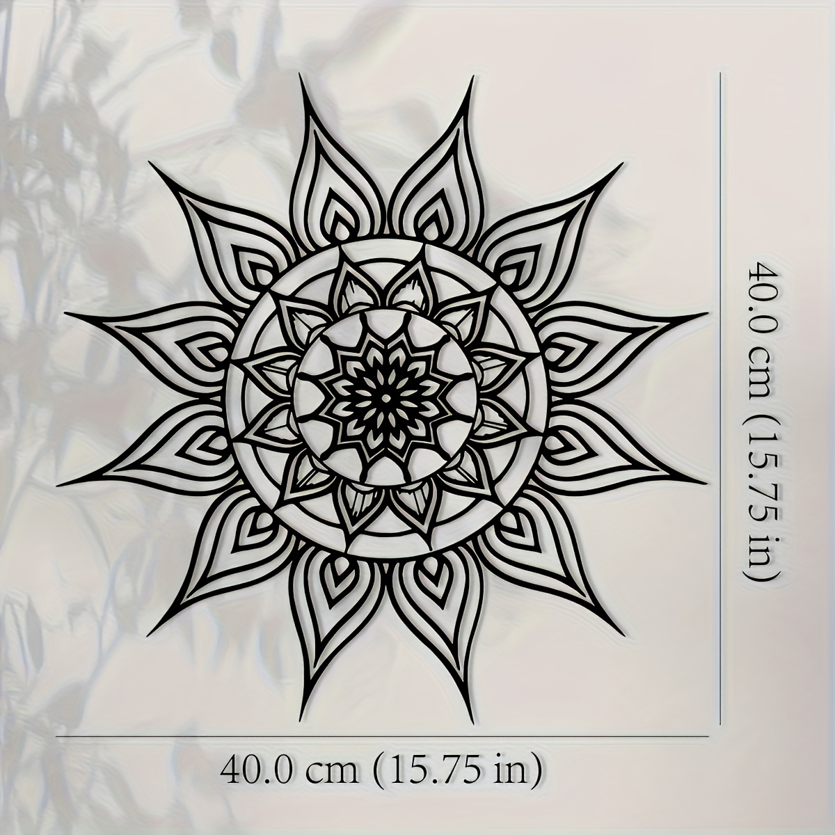 Merk 2D plat zwart wit zon man - Home Decor Brand recensie en prijs