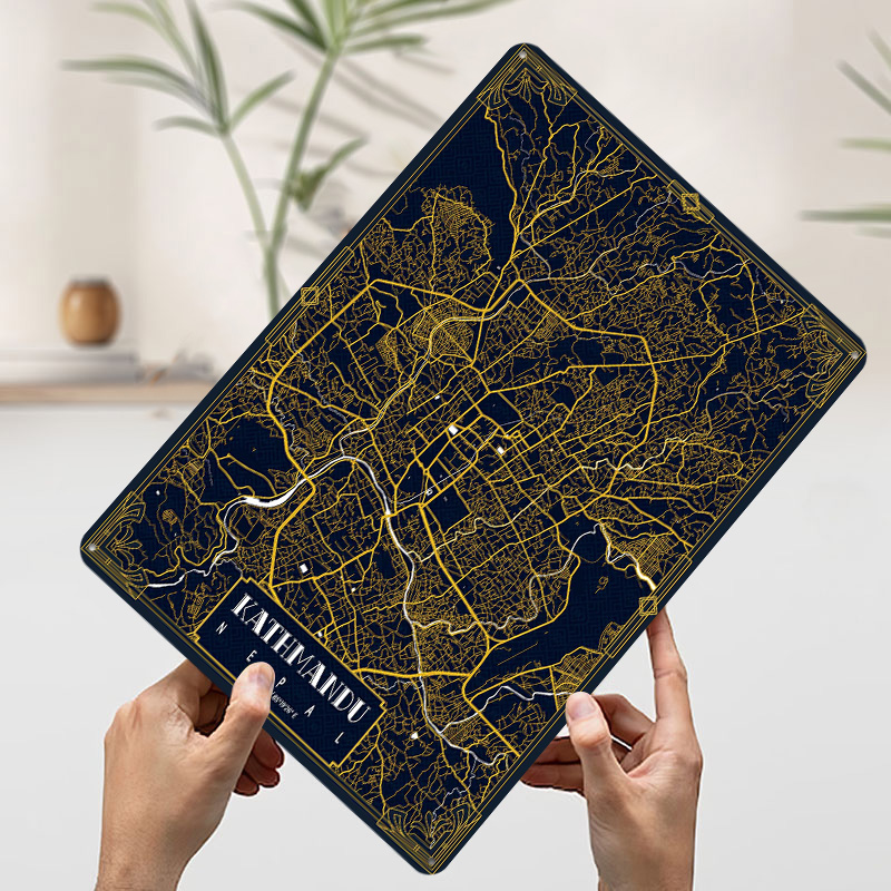 Kathmandu Stadskarter Gouden 3 - Home Decor Kathmandu recensie en prijs