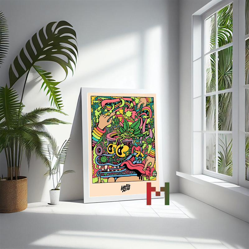 Killer Acid Art Decor Canvas P - Home Decor Za recensie en prijs