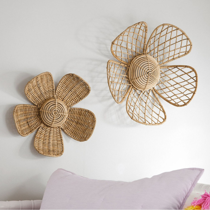 In Nordic Geweven Rotan Bloem  - Home Decor Za recensie en prijs
