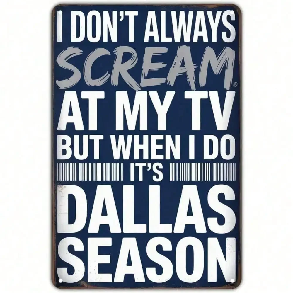 Dallas Cowboys metalen blikken - Home Decor Dallas recensie en prijs