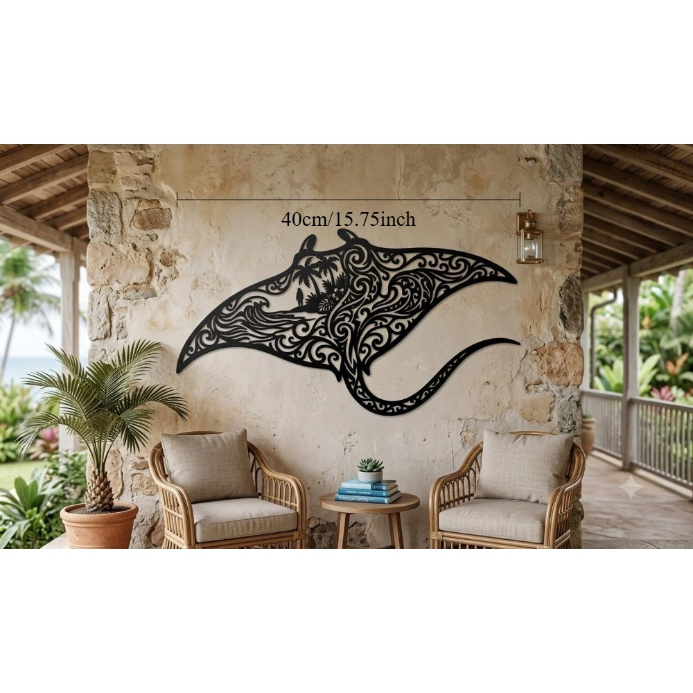 Merk Tribal Manta Ray Metal Wa - Home Decor Brand recensie en prijs