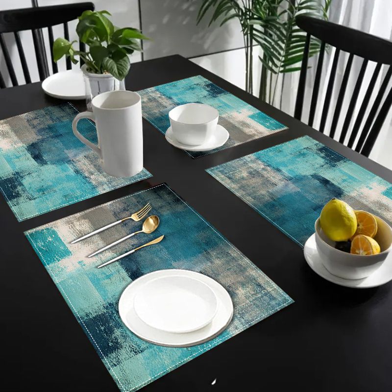 VIKAMA Morandi Abstract Ink Ta - Linen Table Runner recensie en prijs