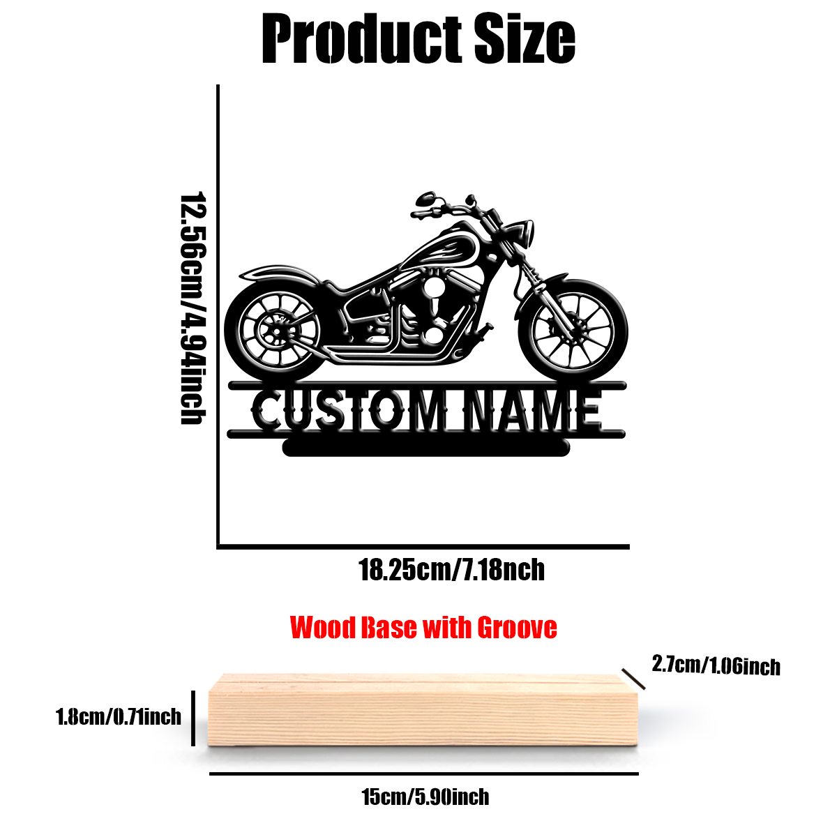 1Pc Csutom Naam Road Motorbike - Home Christmas Decor recensie en prijs